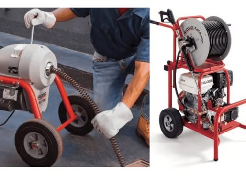 Destape de WC residencial con equipo K60 en Puebla